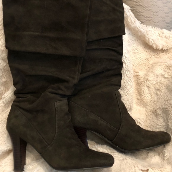 Nine West Brown Suede Boots - Picture 2 of 4
